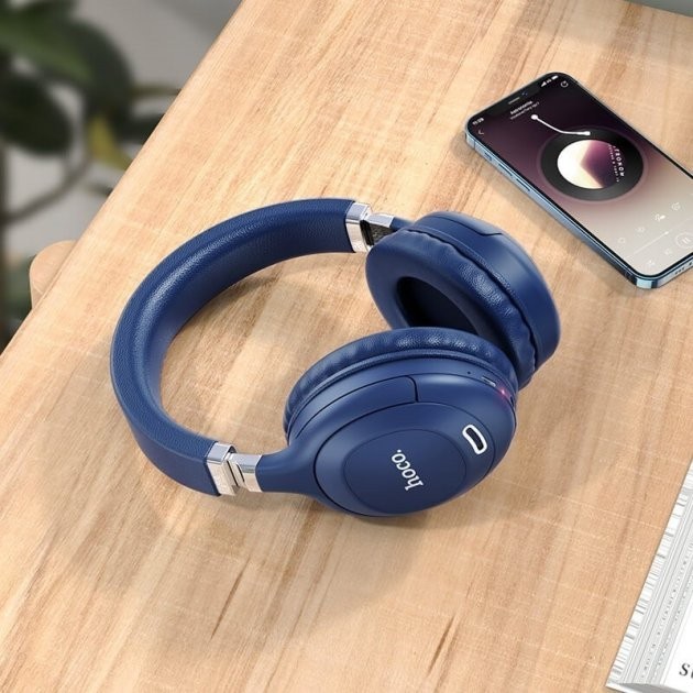 

Наушники Hoco Magic Sound |AUX, BT5.0, 5Hours| blue