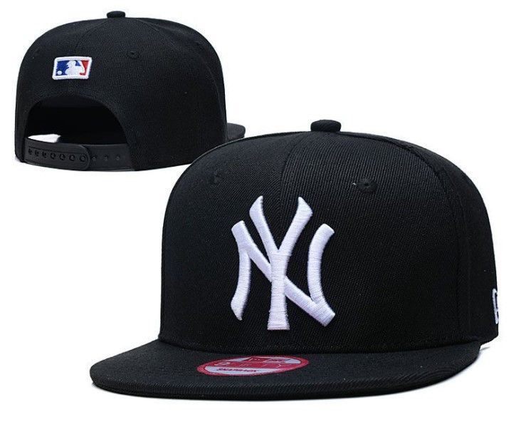 

Кепка Snapback Jsstore New York Yankees NY MLB с Белым Лого Черная