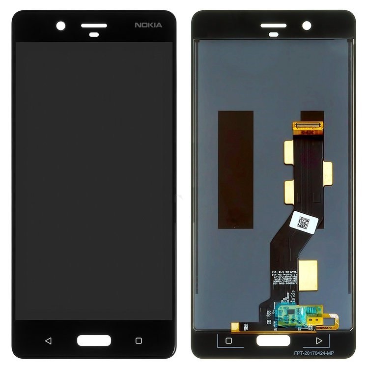 

Дисплей для Nokia 8 TA-1012, Dual Sim TA-1004 с сенсором (тачскрином) черный
