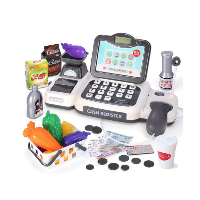 

Игровой набор "Кассовый аппарат" H338 калькулятор, сканер, продукты