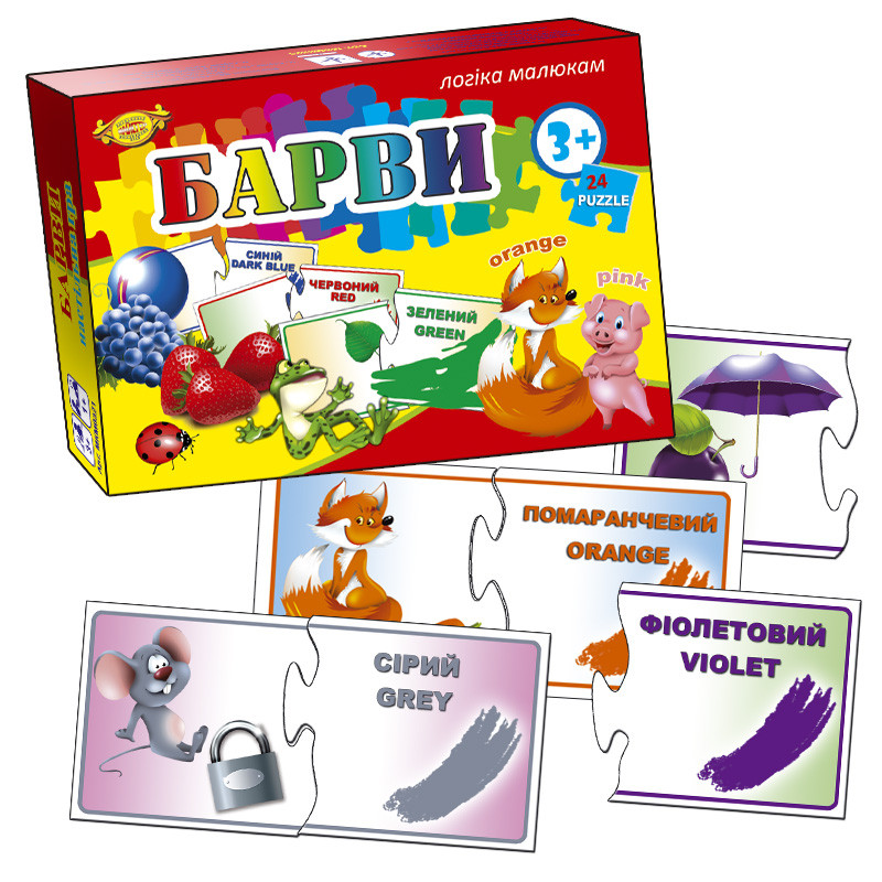 

Настольная игра "Барви" пазлы обучающие От 3-х лет