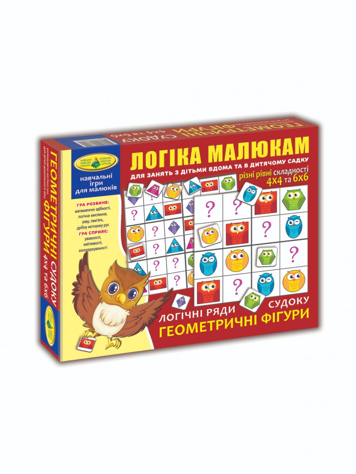 

Настольная игра "Геометрические фигуры - Судоку" от 3+
