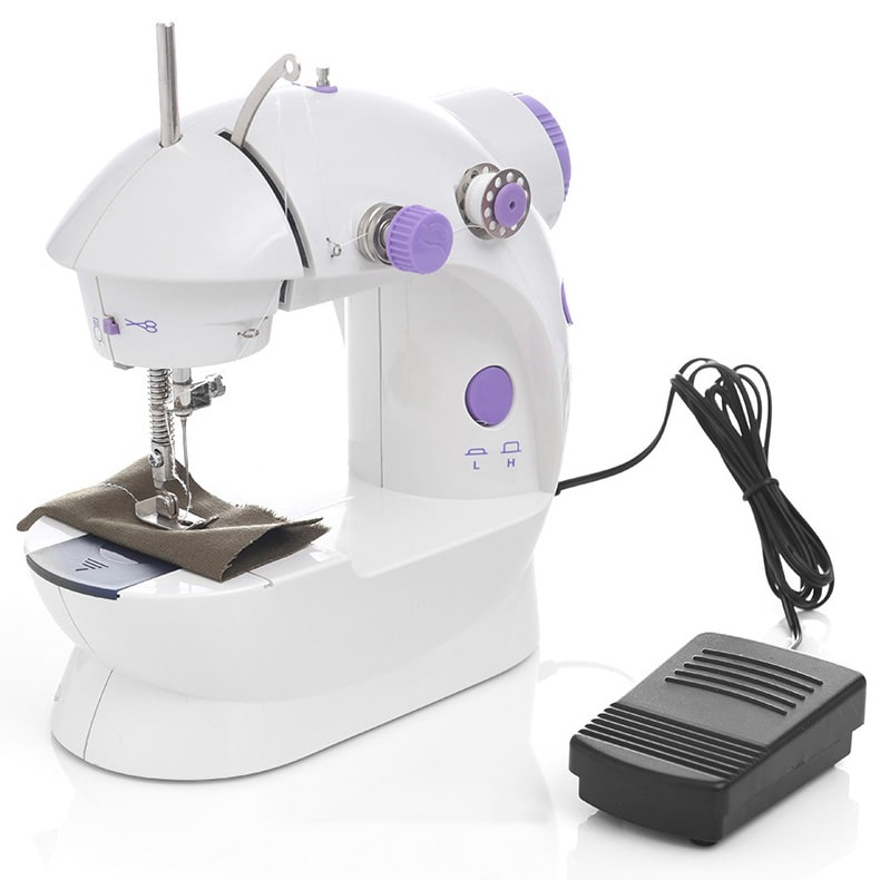 

Швейная мини машинка портативная Mini Sewing Machine SM-202A 4 в 1 с педалью и адаптером питания White (SM-202A)