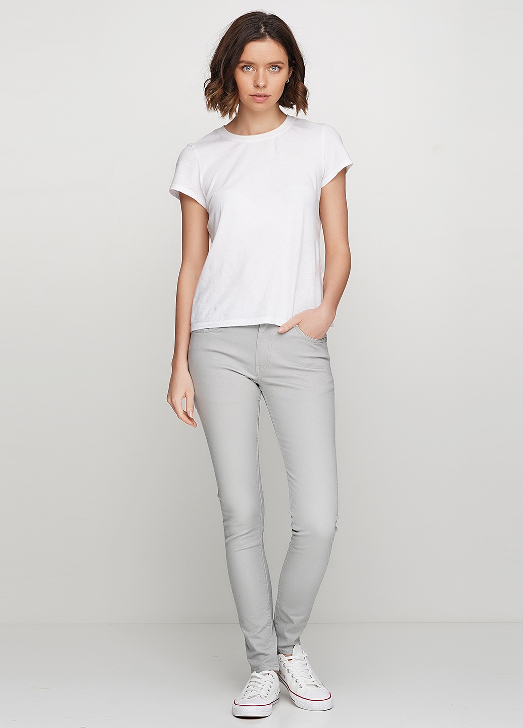 

Джинсы H&M  Светло-серый 0618480_01, Джинсы H&M 28 Светло-серый 0618480_01