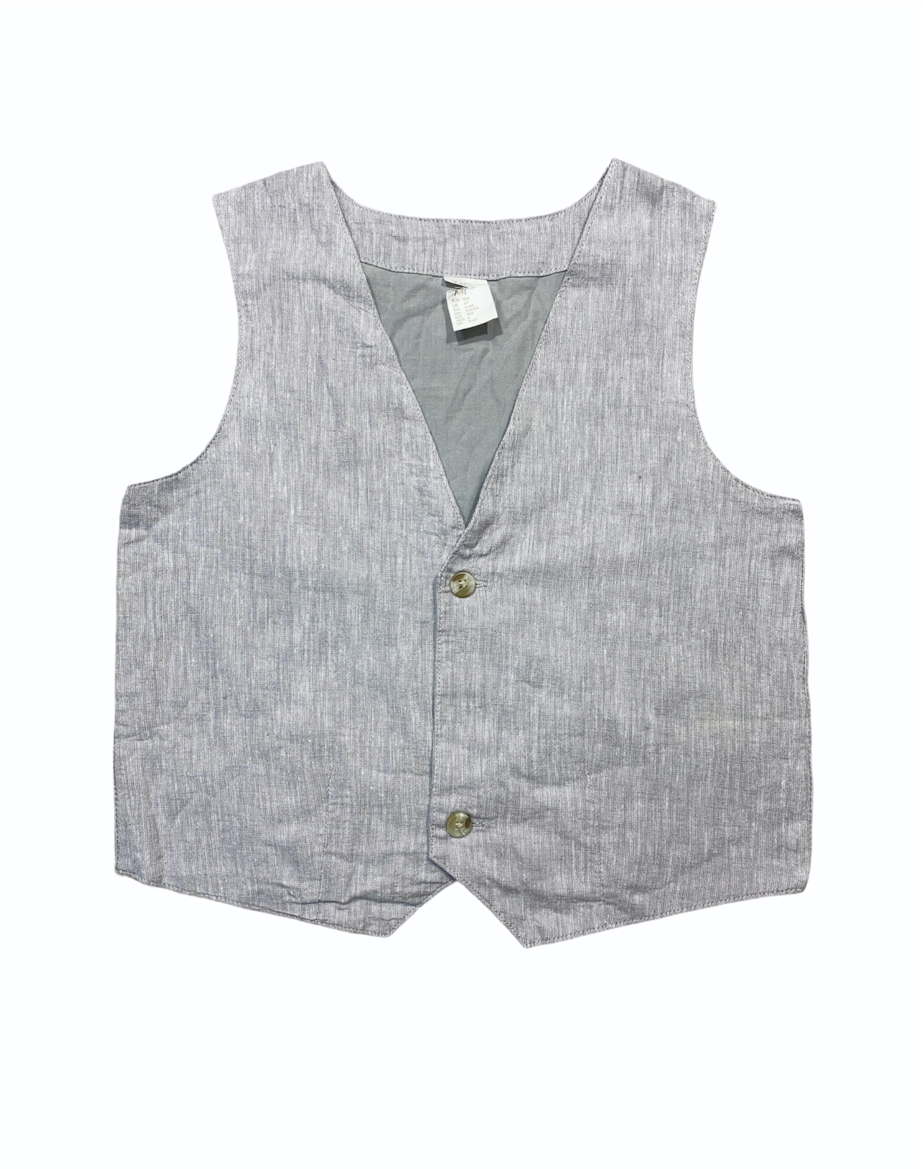 

Жилет H&M 104 Серый 0862425_сер.меланж_01