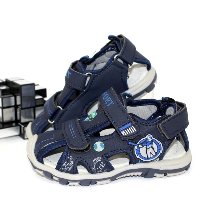 

Босоножки для мальчика OK SHOES 116-2 21 12.5см синий
