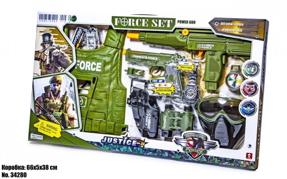 

Детский игровой набор военного A-Toys 34280