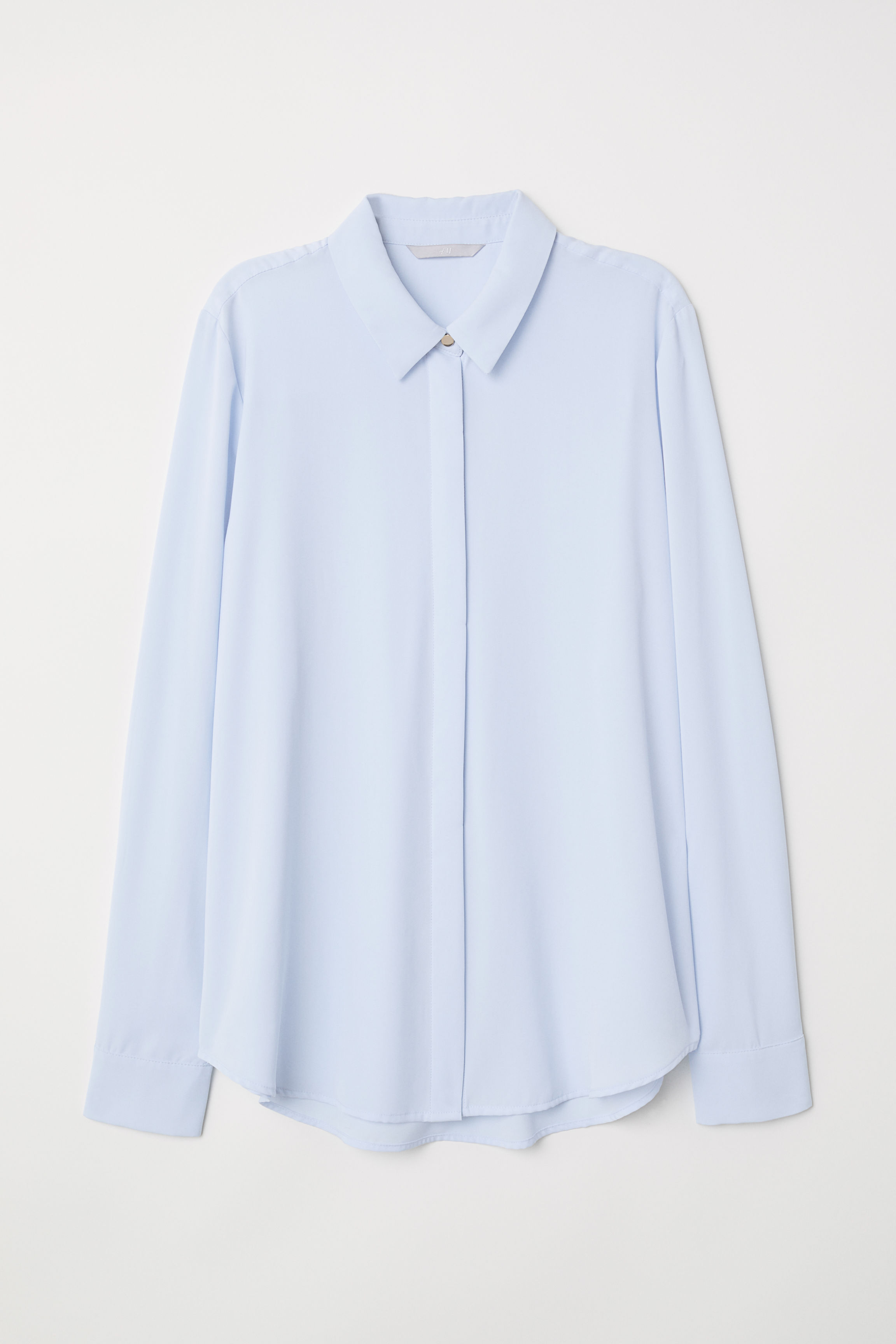 

Блуза H&M 0688873-05  голубой, Блуза H&M 0688873-05 44 голубой