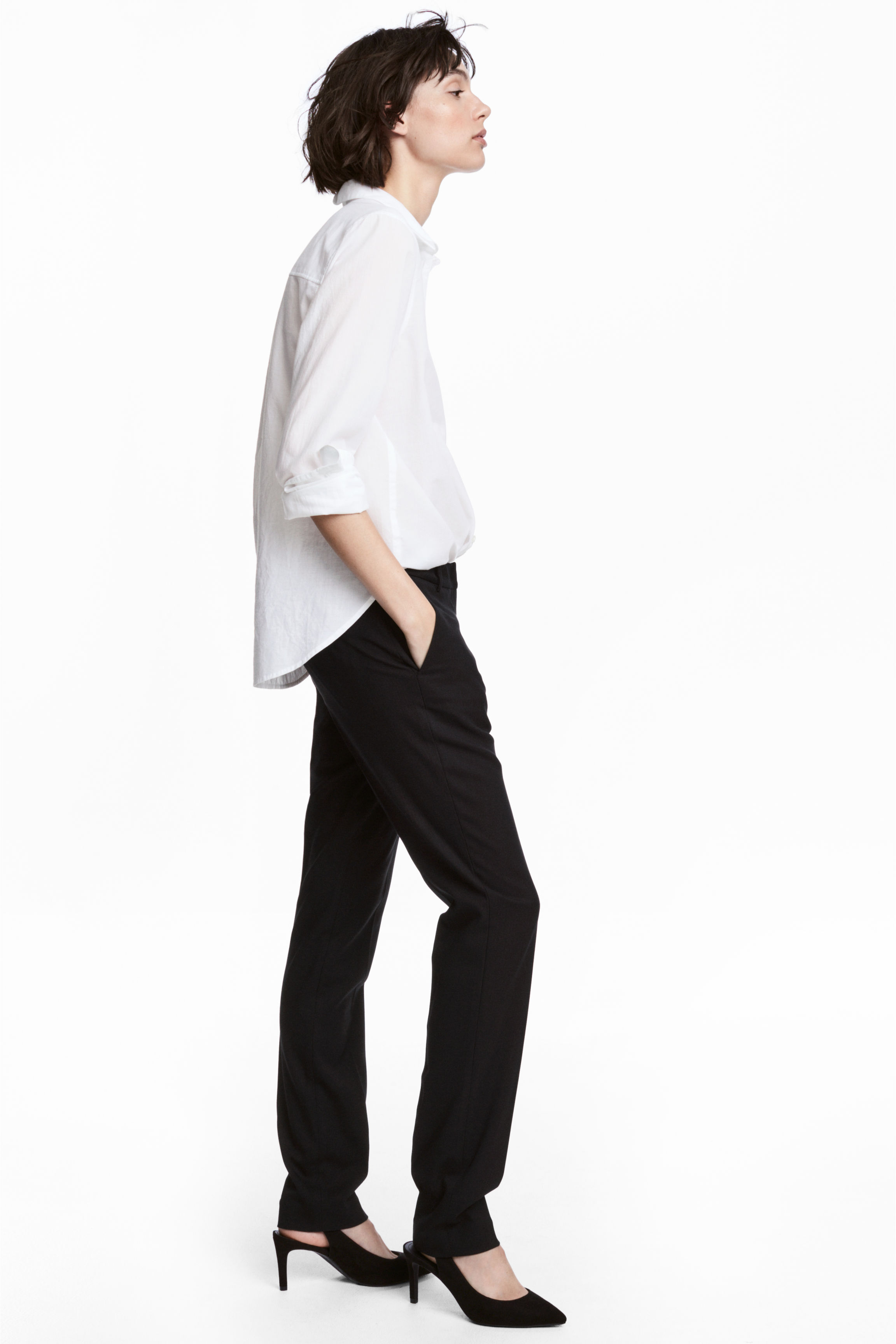 

Брюки H&M 0350082-3631 38 черный