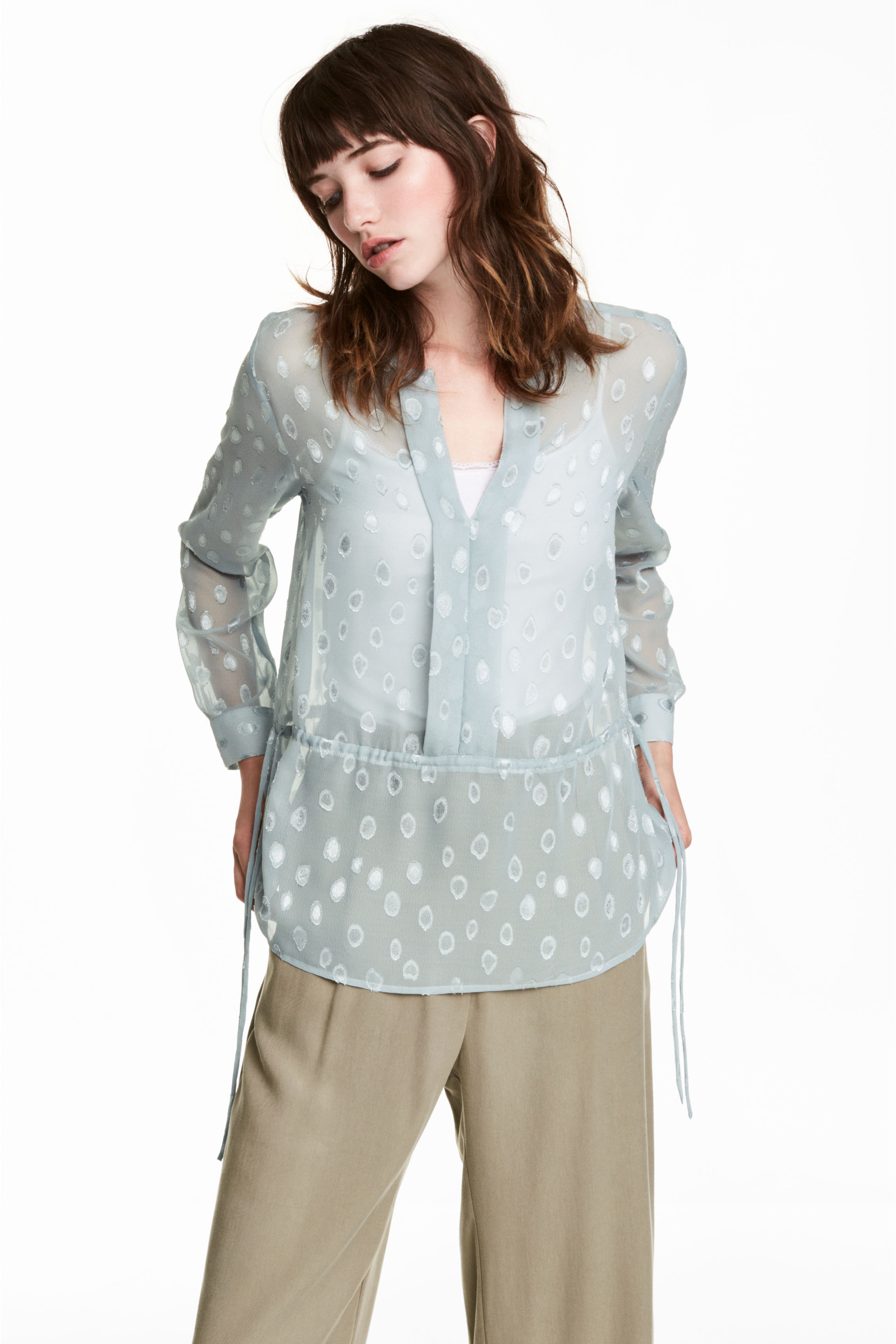 

Блуза H&M 0535455  серый, Блуза H&M 0535455 36 серый