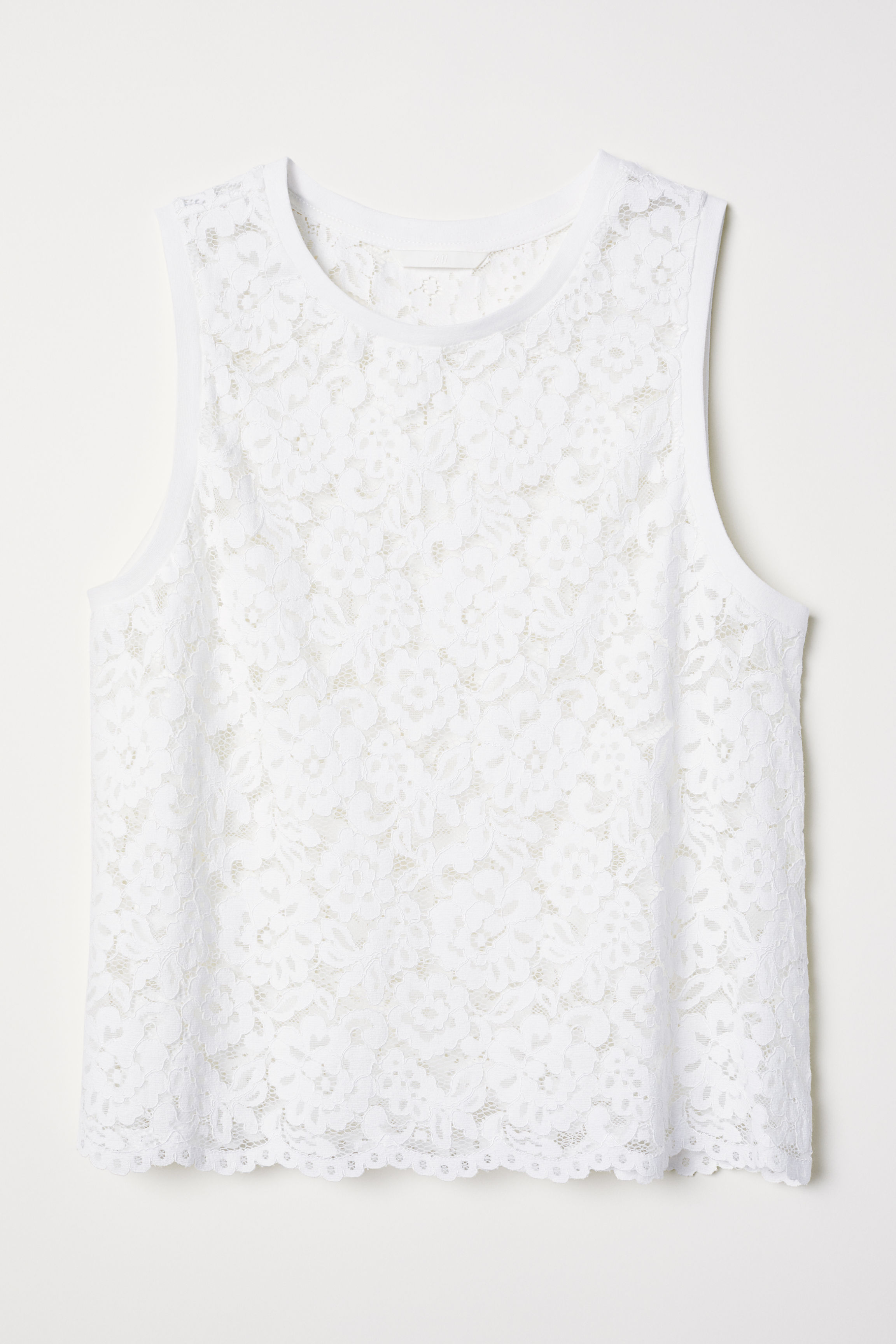 

Топ H&M 0670110  белый, Топ H&M 0670110 L белый
