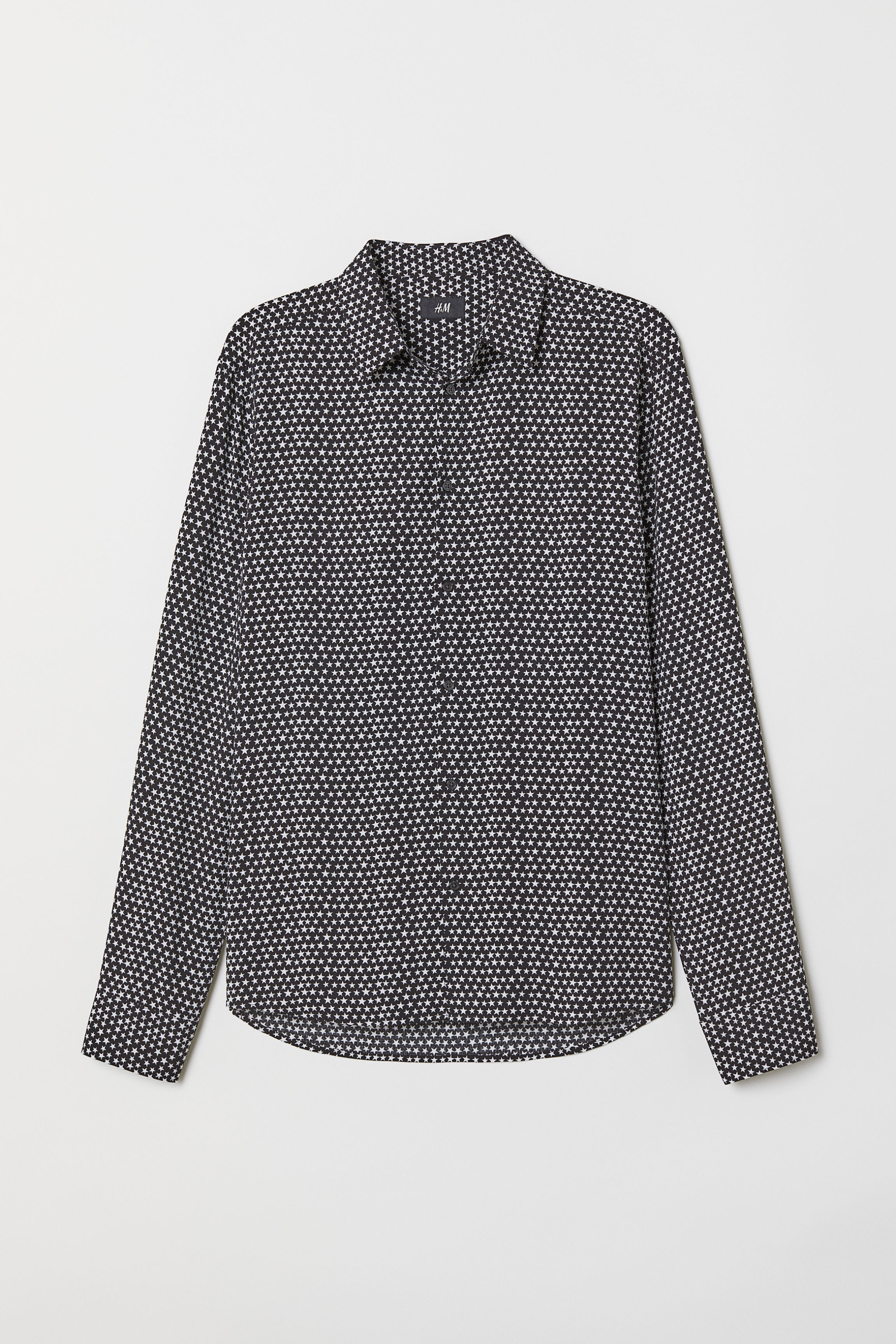 

Рубашка H&M 0673426  черный, Рубашка H&M 0673426 S черный