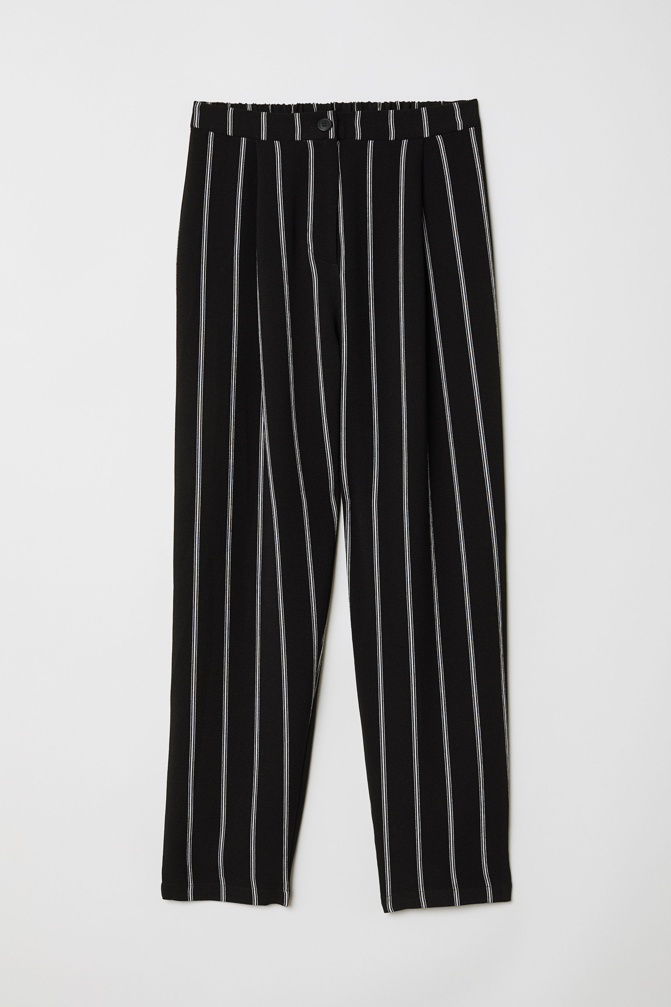 

Брюки H&M 0660308-06  черный/полоска, Брюки H&M 0660308-06 40 черный/полоска