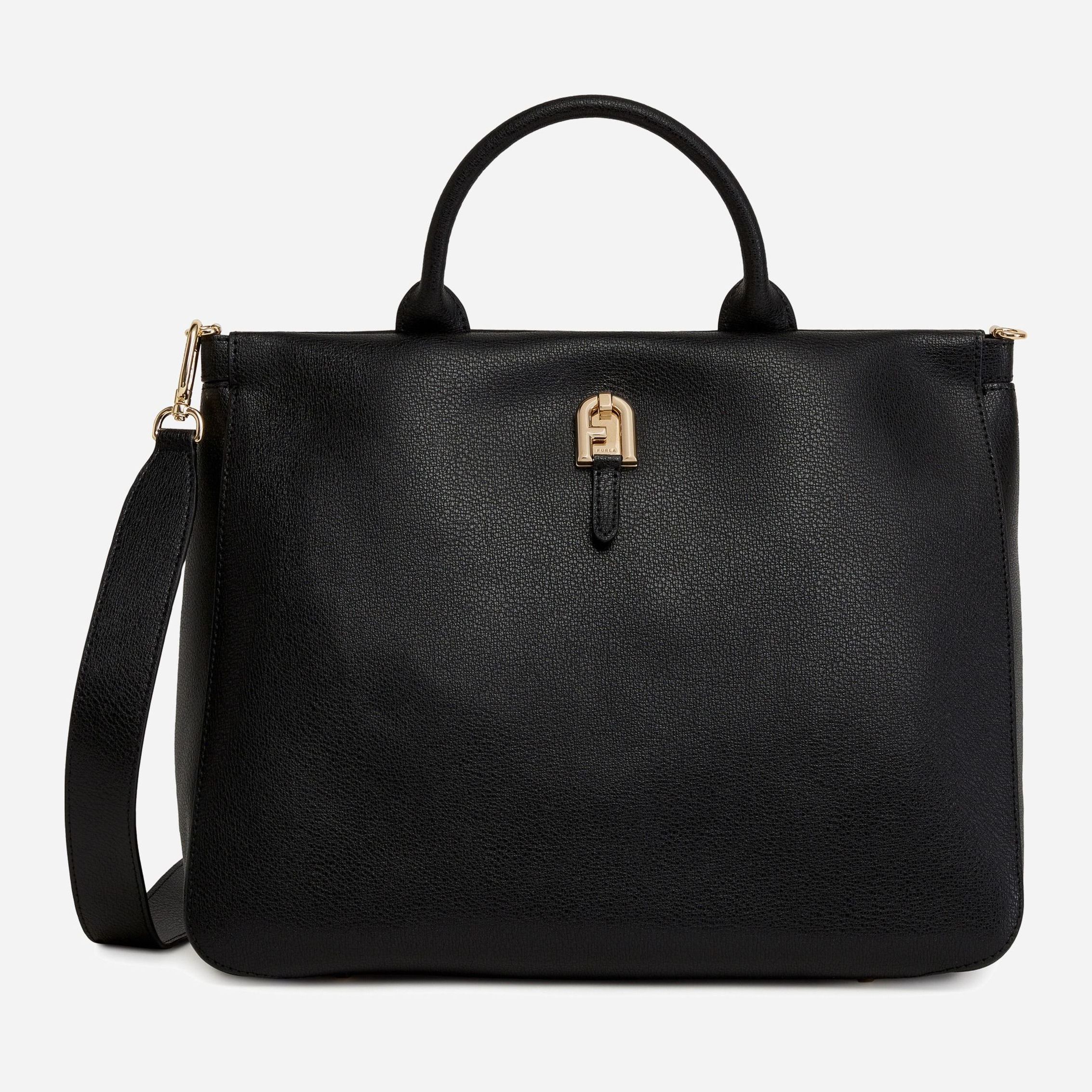 

Сумка женская кожаная Furla Palazzo L Tote WB00361-AX0732-O6000 Черная
