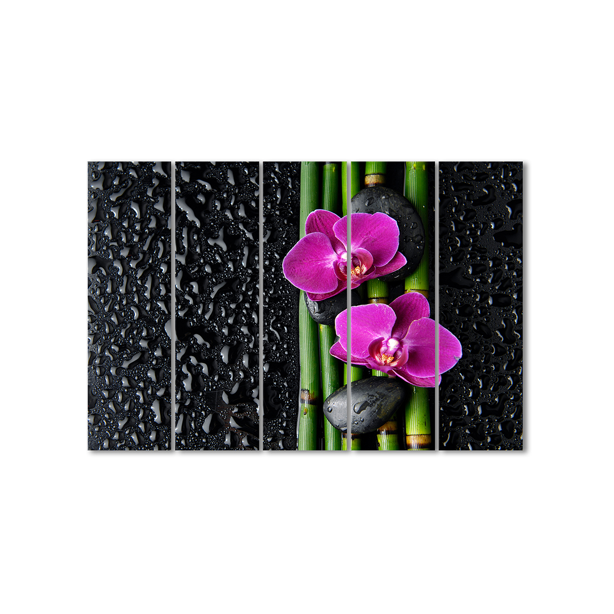 

Модульная картина Artel «Восточная композиция, фиолетовые орхидеи» 5 модулей 70x105 см