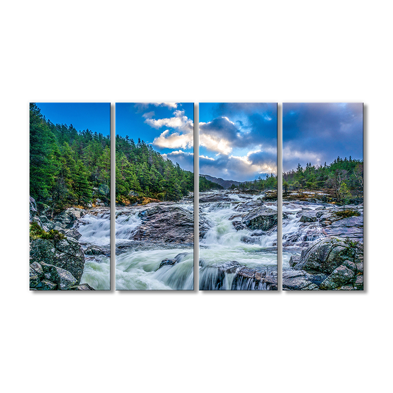 

Модульная картина Artel «Быстрое течение реки пороги» 4 модуля 120x180 см
