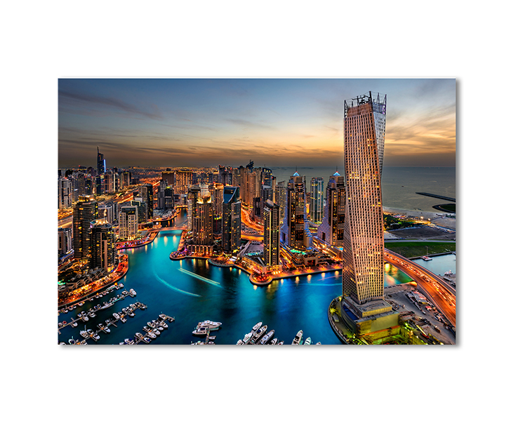 

Модульная картина Artel «Вечерний Дубай на побережье Персидского залива» 1 модуль 70x105 см
