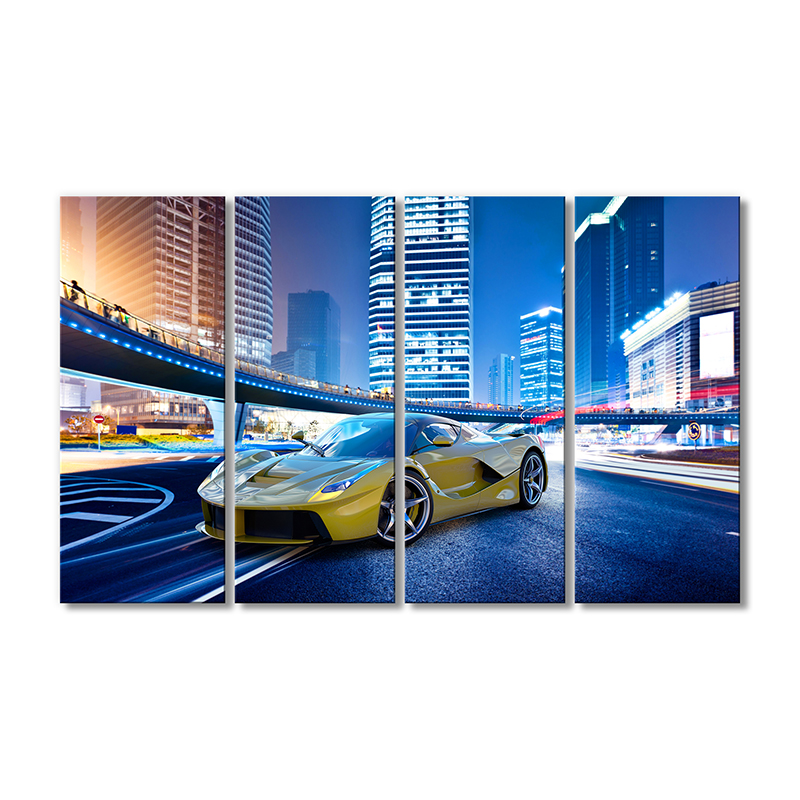 

Модульная картина Artel «Вечерний город спортивный автомобиль» 4 модуля 120x180 см