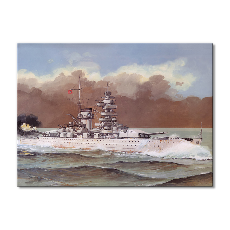 

Модульная картина Artel «Военный корабль в шторм» 1 модуль 80x120 см