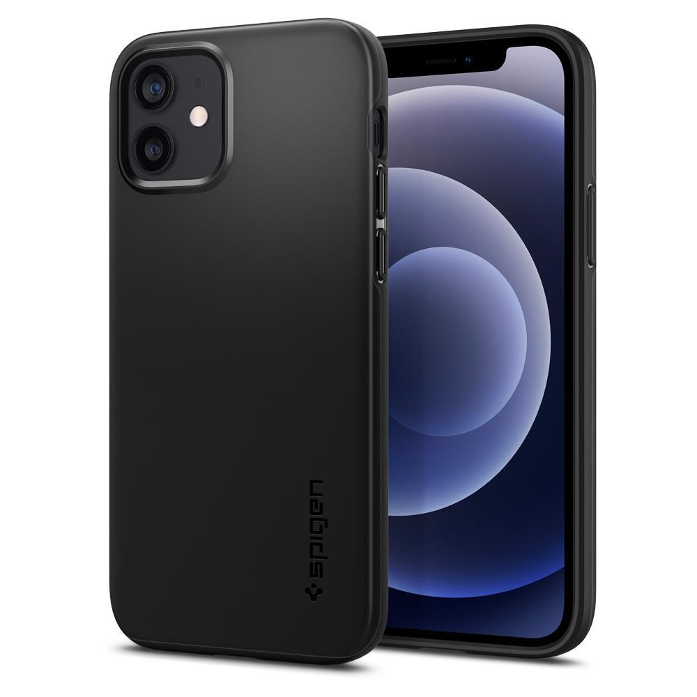 

Чехол Spigen для iPhone 12 | 12 Pro Thin Fit Black