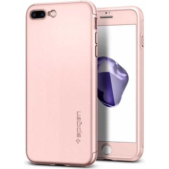 

Чехол Spigen для iPhone 8 Plus/7 Plus Thin Fit 360 Rose Gold