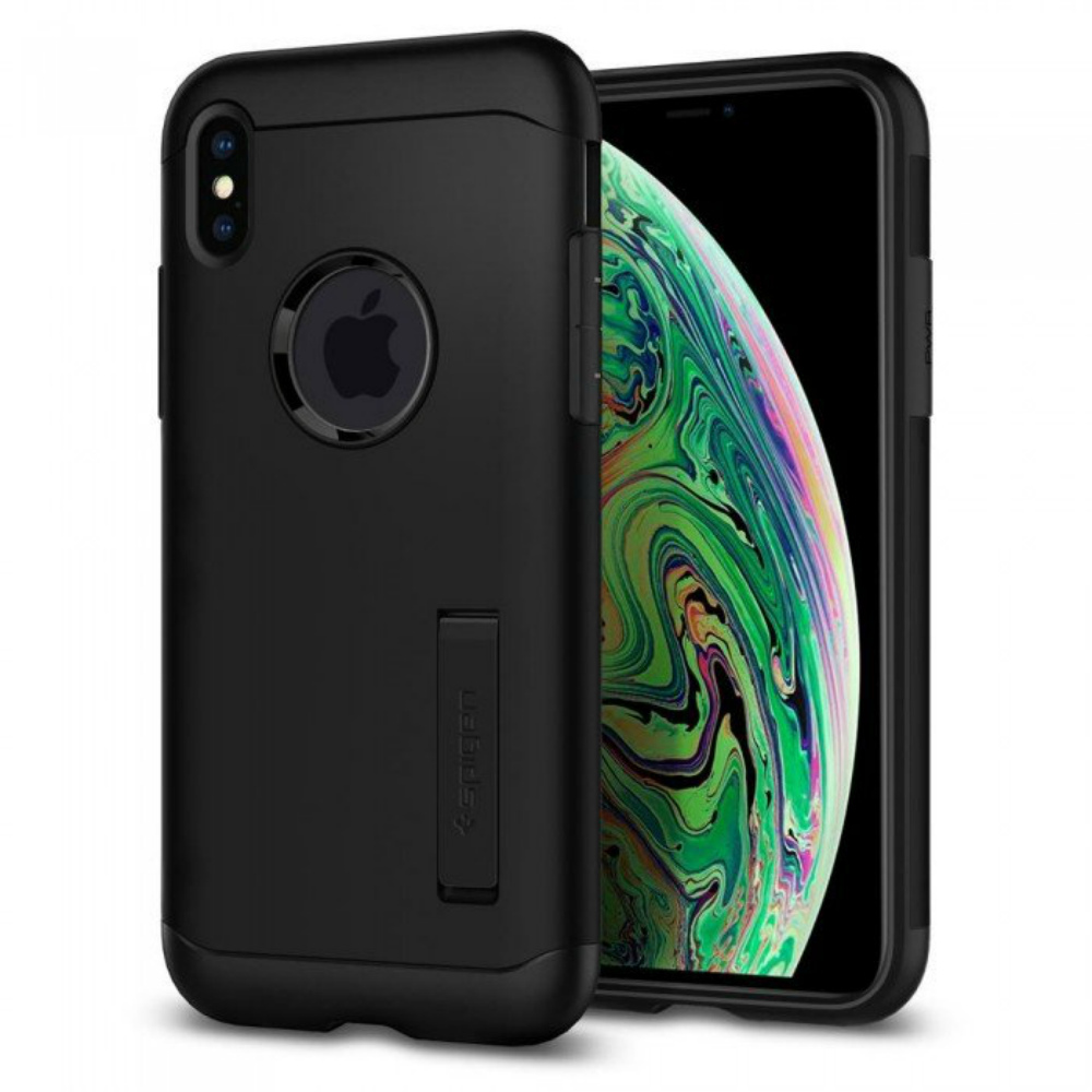 

Чехол Spigen для iPhone XS Max Slim Armor Black