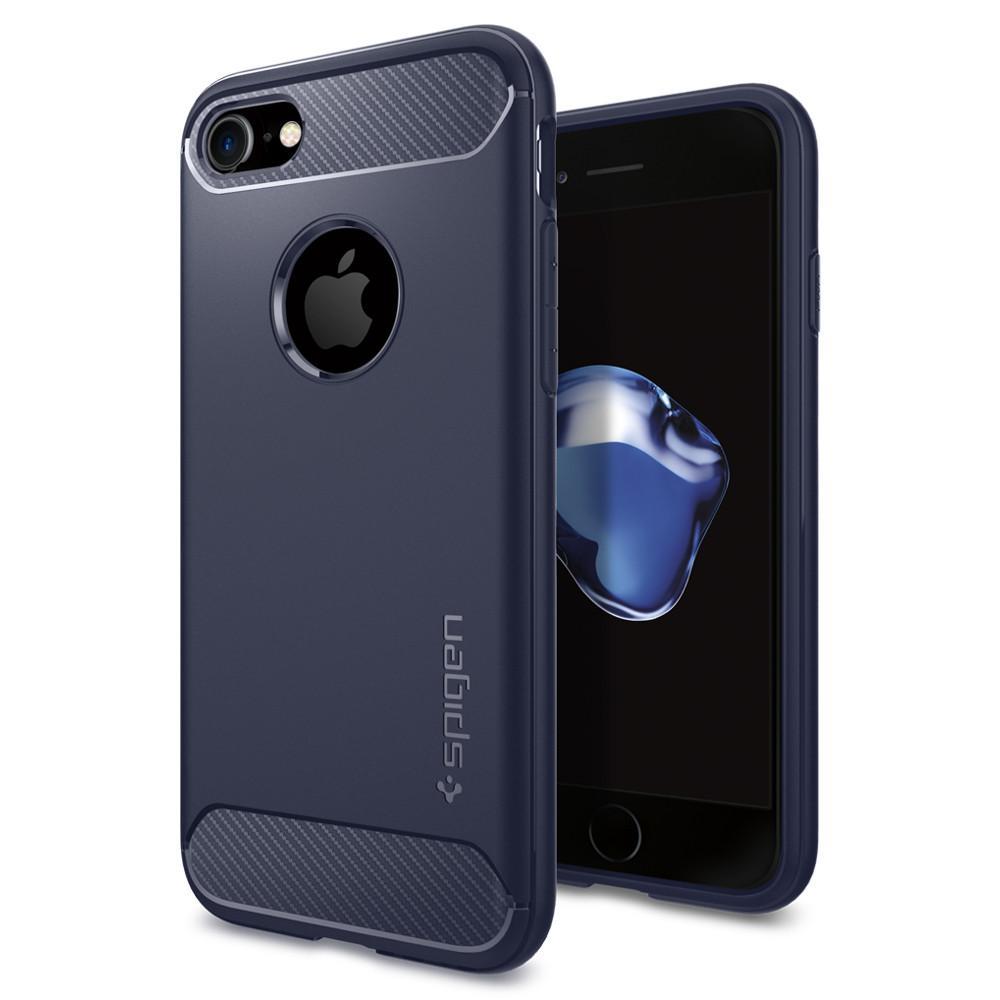 

Чехол Spigen для iPhone SE 2020/8/7 Rugged Armor Midnight Blue