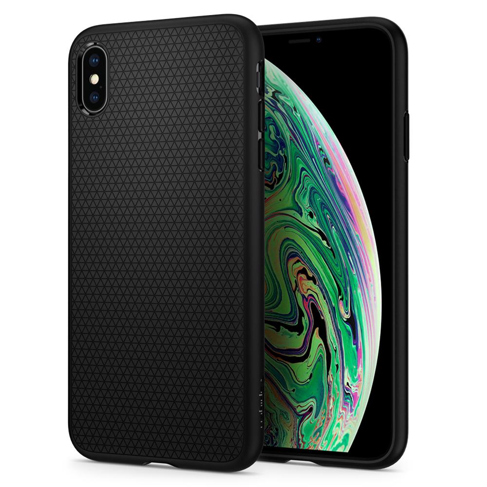 

Чехол Spigen для iPhone XS Max Liquid Air Matte Black