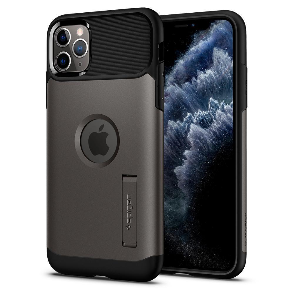

Чехол Spigen для iPhone 11 Pro Slim Armor Gunmetal