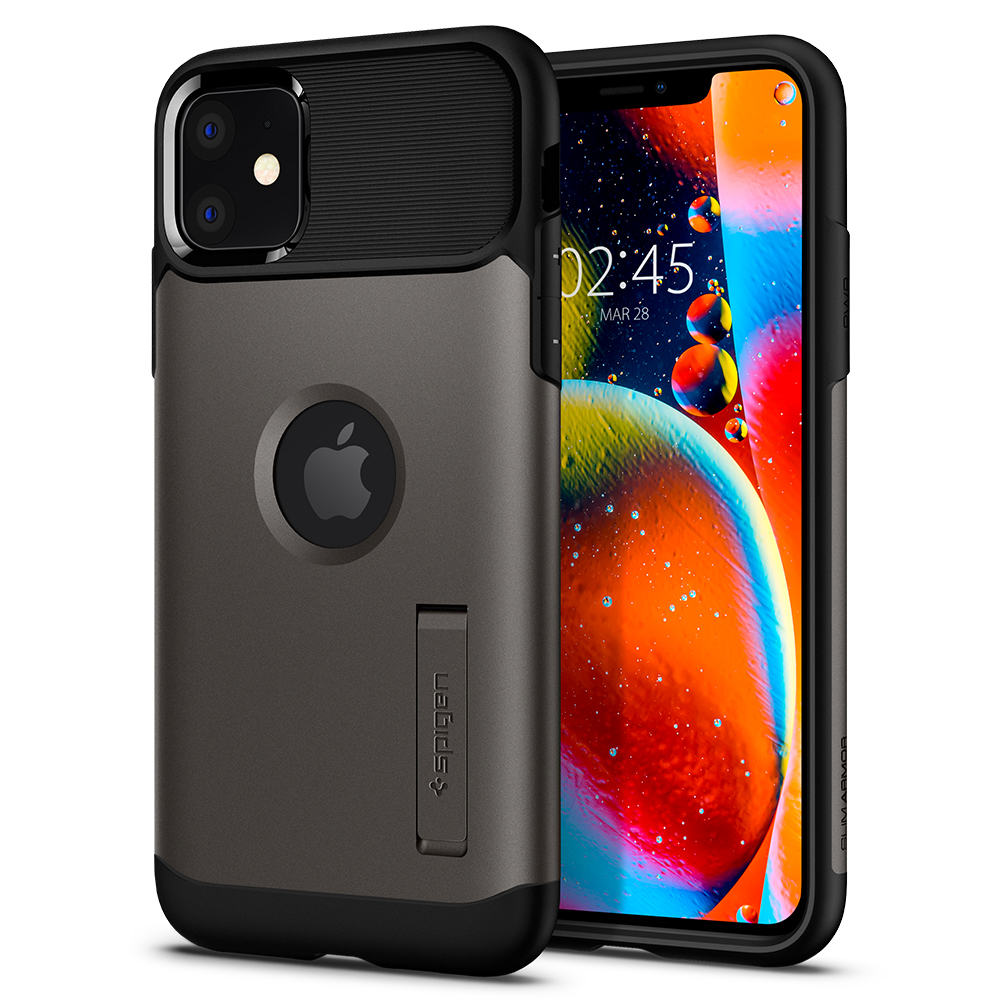 

Чехол Spigen для iPhone 11 Slim Armor Gunmetal