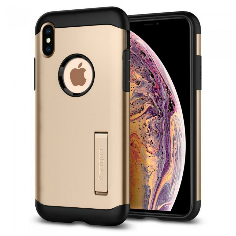 

Чехол Spigen для iPhone XS Max Slim Armor Champagne Gold