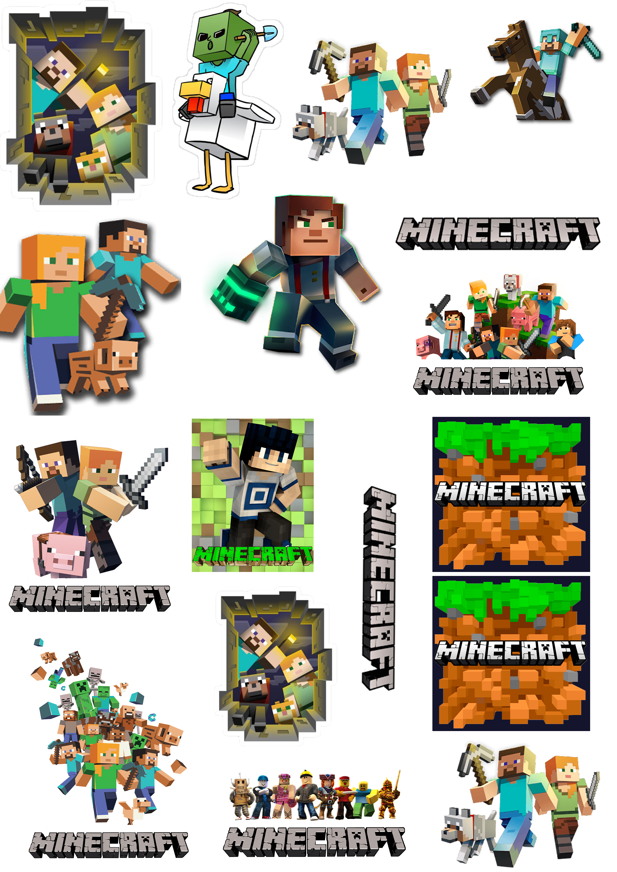 

Набор наклеек на одежду "A5" (16 шт) MINECRAFT (МАЙНКРАФТ) Разноцветный AZ4TTNTF