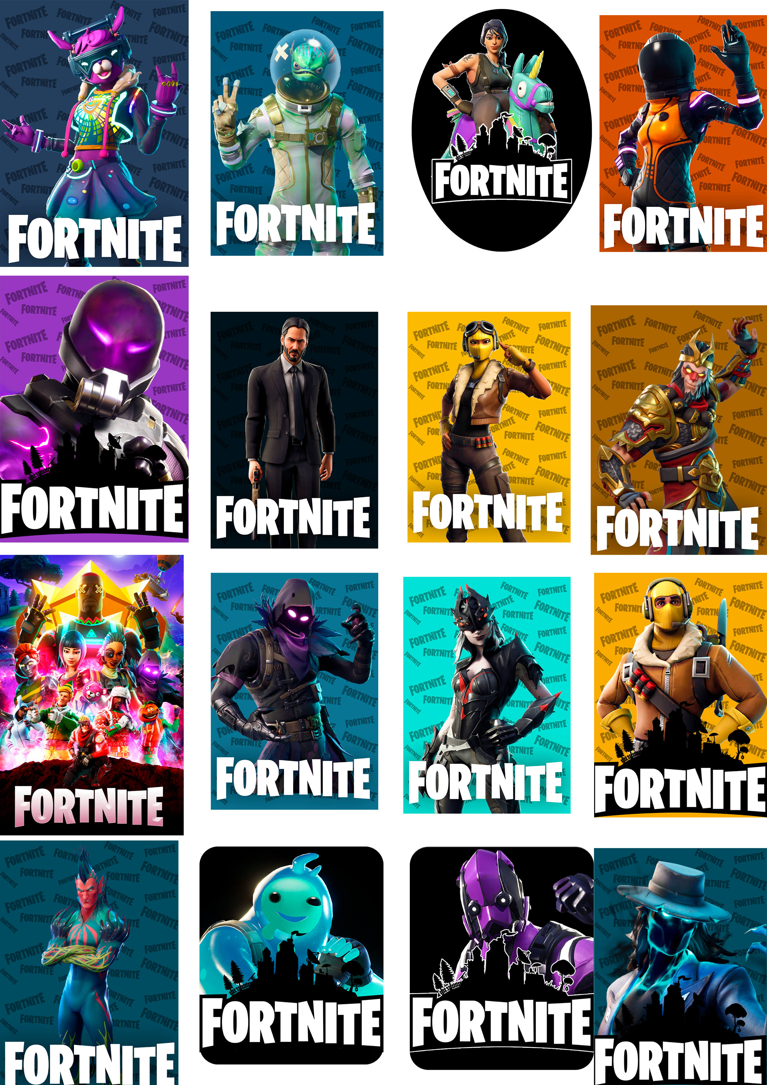 

Набор наклеек на одежду "A5" (16 шт) Fortnite (Фортнайт) Разноцветный AZ2TTNTF
