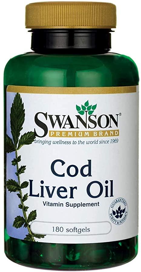 

Витамины и минералы Swanson Norwegian Cod Liver Oil 350 мг 180 гель. капсул (445385)