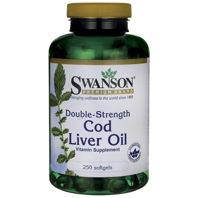 

Витамины и минералы Swanson Cod Liver Oil Double Strength 700 мг 30 гель. капсул 30 капсул (445319)