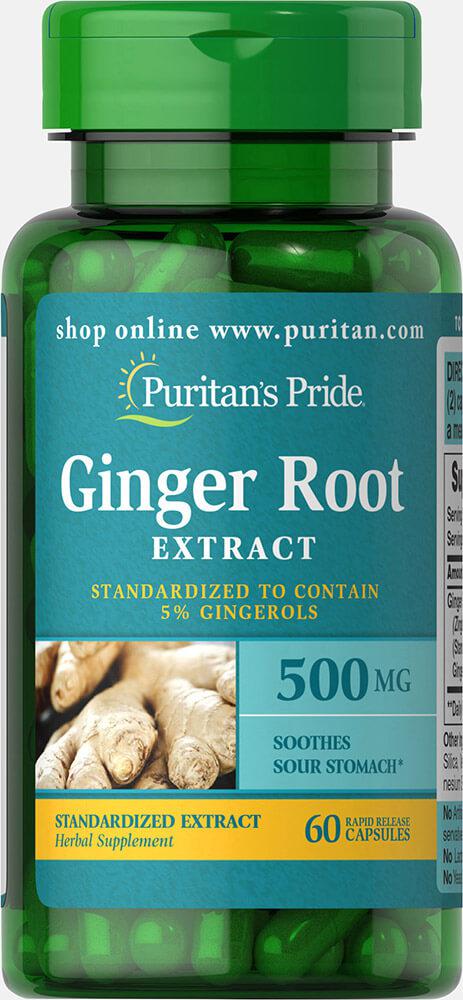 

Витамины и минералы Puritans Pride Ginger Root Standardized Extract 500 мг 60 капсул (445063)