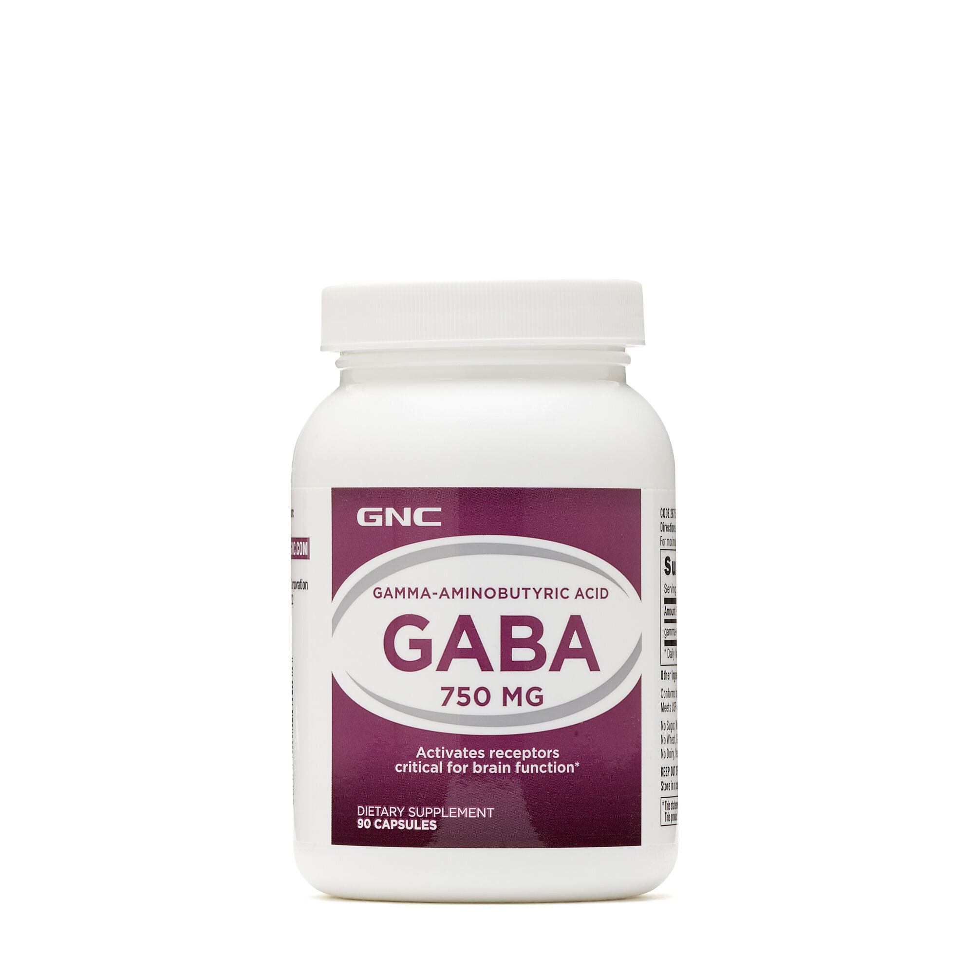 

Гамма-Аминомасляная Кислота GNC GABA 750 мг 90 капсул (445490)