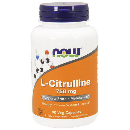 

L-Цитруллин Now Foods L-Citrulline 750 мг 90 вег. капсул (444216)