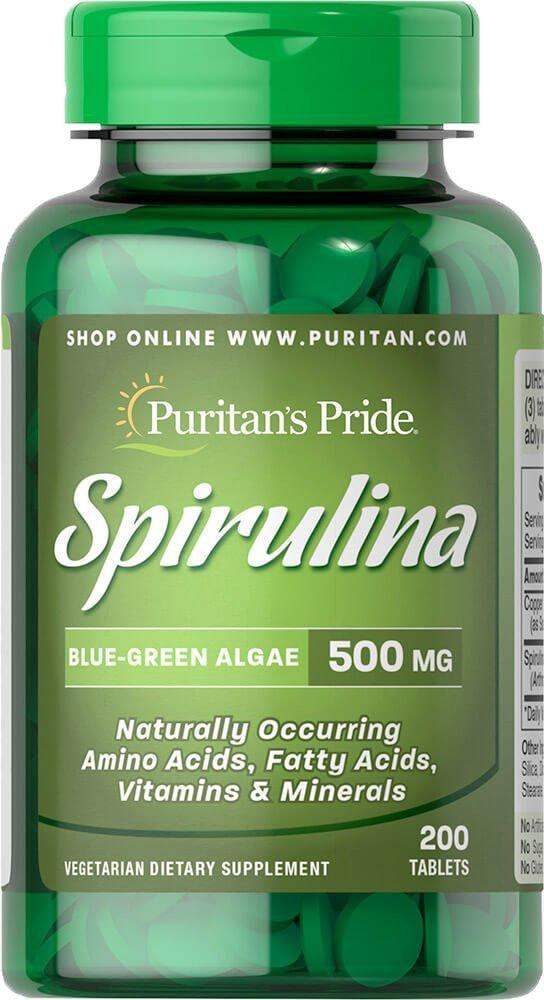 

Витамины и минералы Puritans pride Spirulina 500 мг 200 таблеток (445157)