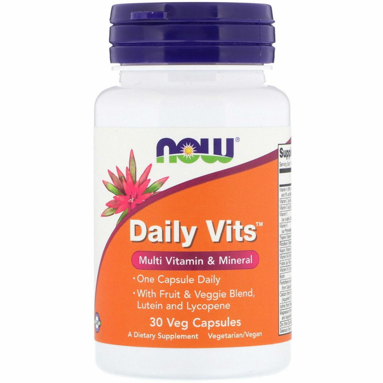 

Витамины и минералы Now Foods Daily Vits 30 таблеток (444897)