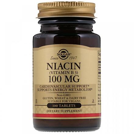 

Витамины и минералы Solgar Niacin 100 мг 100 таблеток (445289)