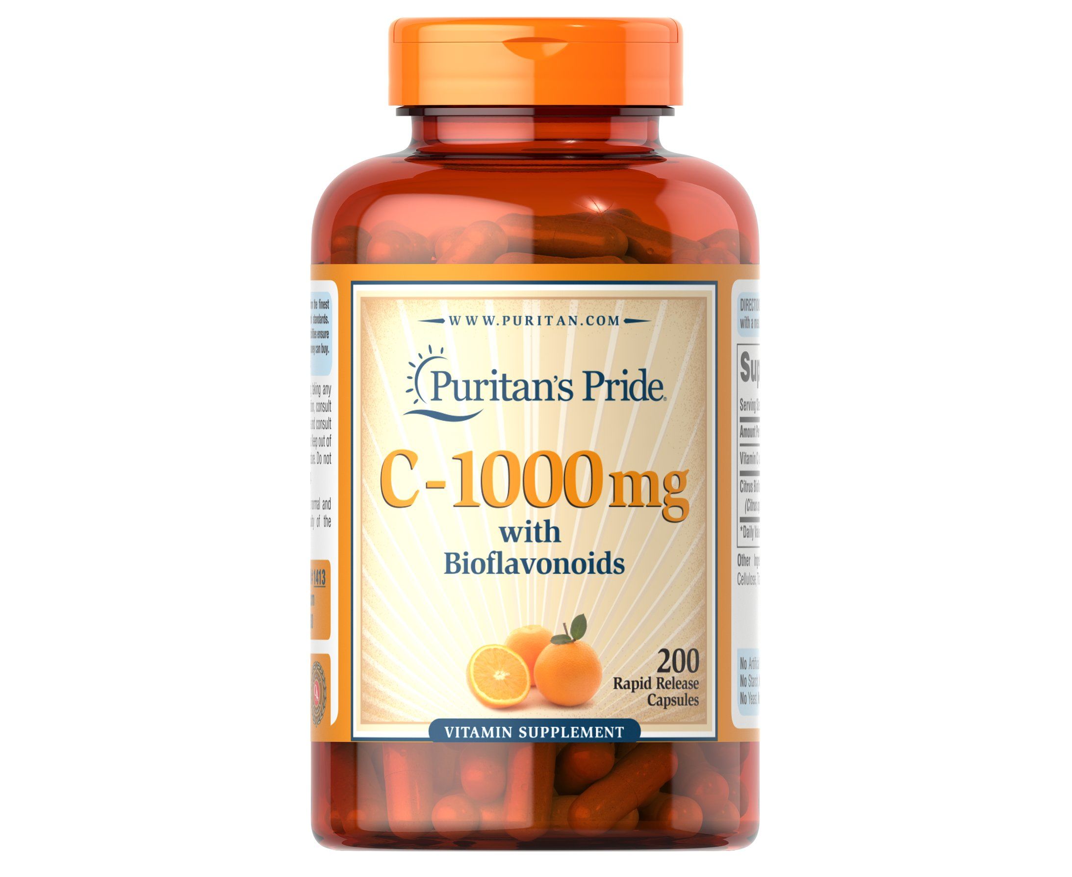 

Витамины и минералы Puritans Pride Vitamin C-1000 мг with Bioflavonoids 200 капсул (445193)