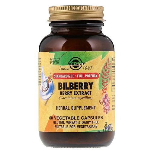 

Витамины и минералы Solgar Bilberry Berry Extract 60 капсул (445268)