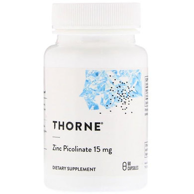 

Цинк Пиколинат Thorne Research Zinc Picolinate 15 мг 60 капсул (447446)