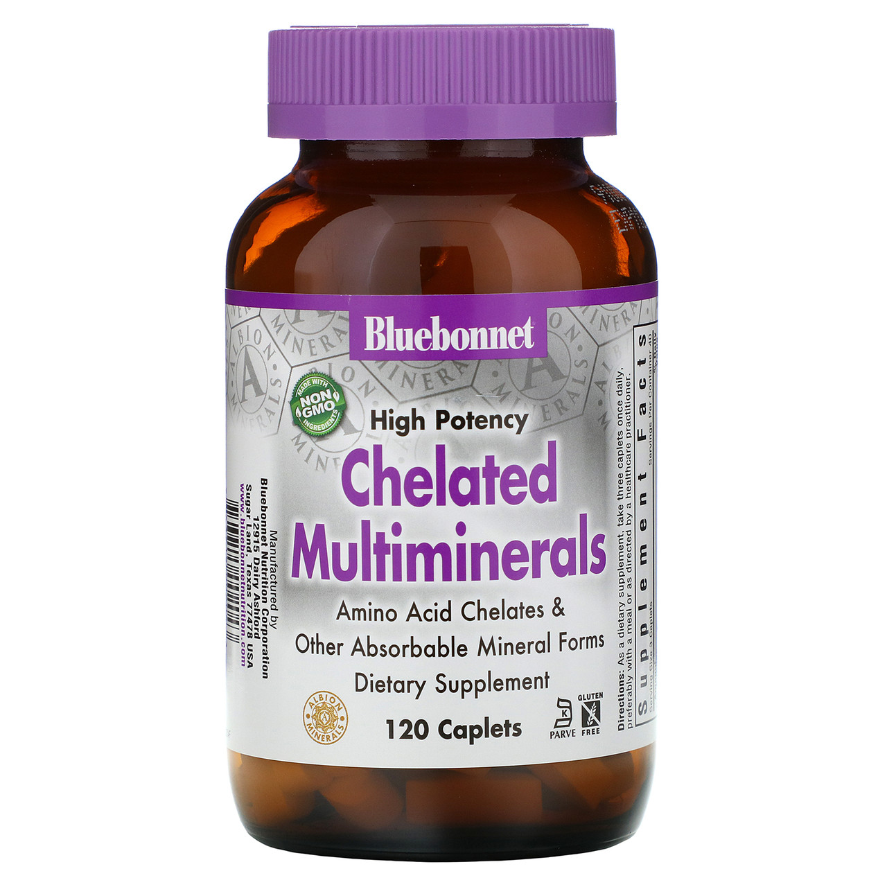 

Взаимодействующие Минералы без Железа Bluebonnet Nutrition Chelated Multiminerals 120 капсул (444585)