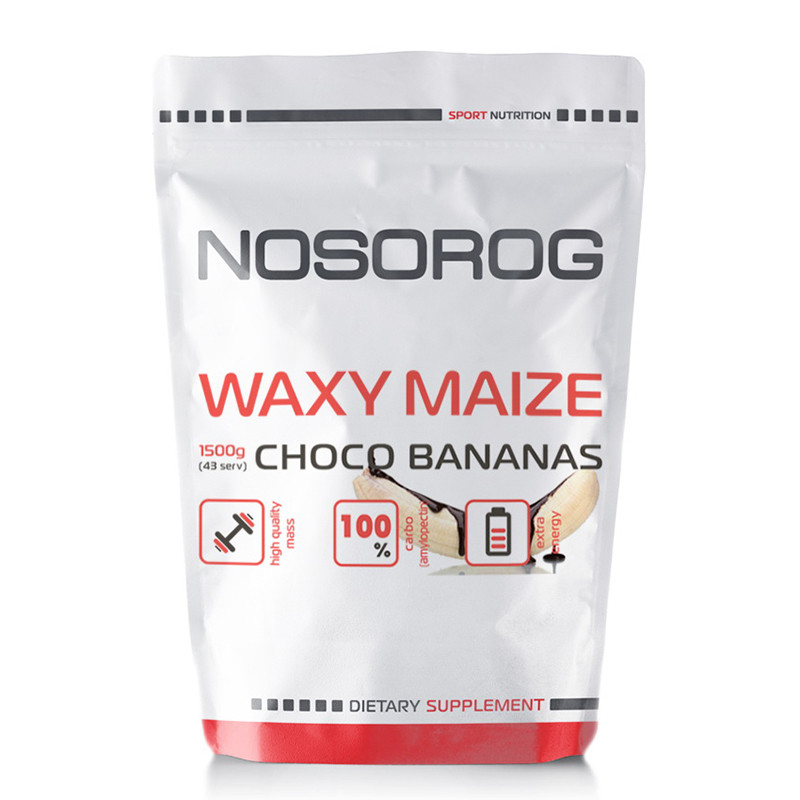

Витамины и минералы Nosorog Nutrition Waxy Maize 1.5 кг Шоколад с бананом (444876)