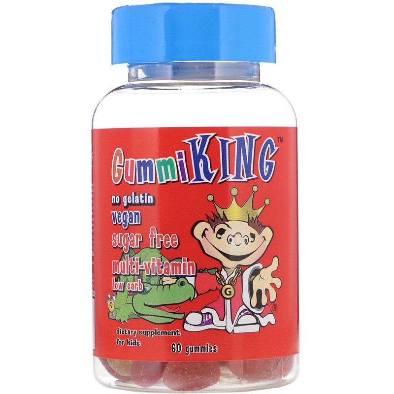 

Витамины и минералы Gummi King Sugar-Free Multi-Vitamin For Kids 60 таблеток (444818)
