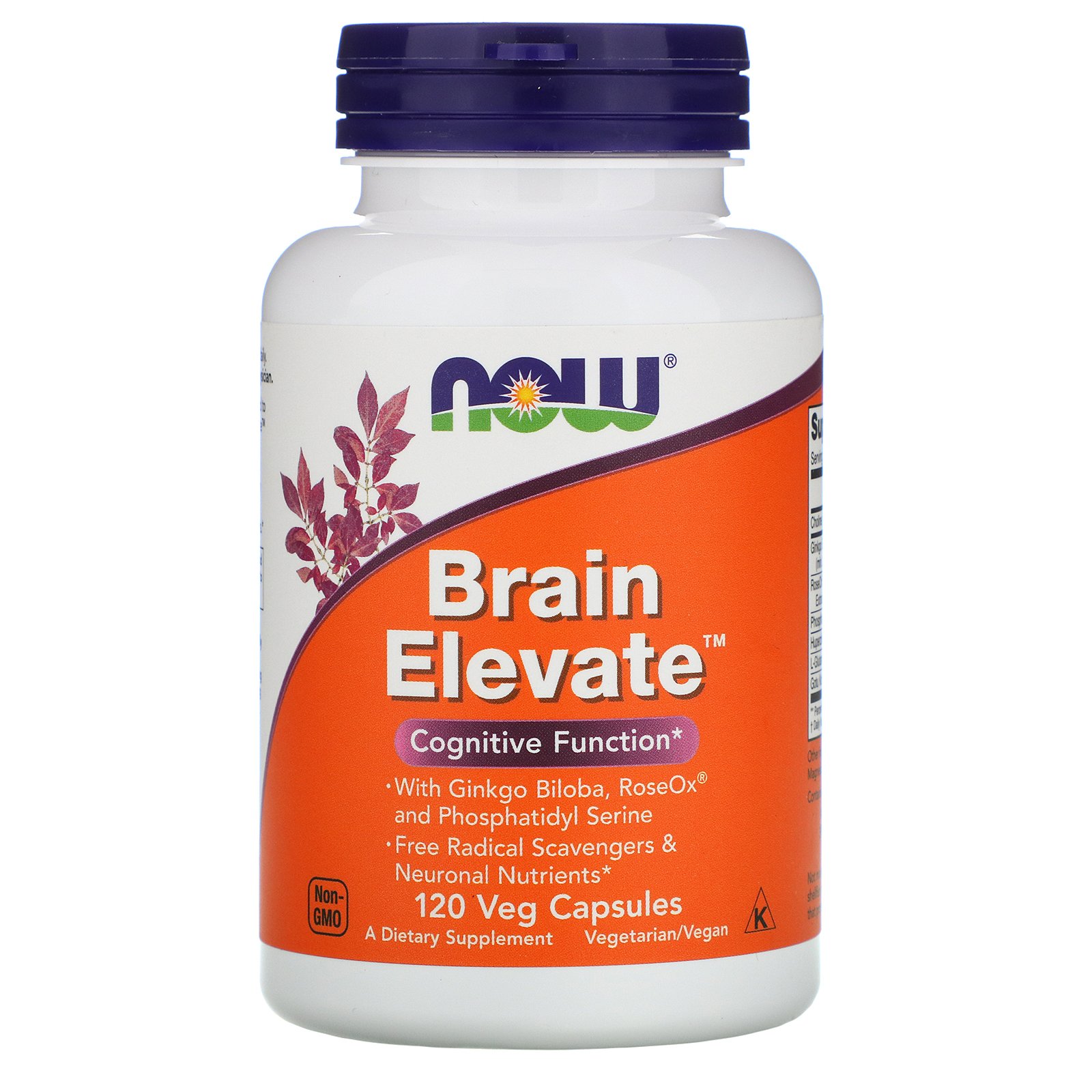 

Витамины и минералы Now Foods Brain Elevate 120 капсул (444885)