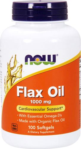 

Витамины и минералы Now Foods Flax Oil (1000 мг) 100 гель. капсул (444901)