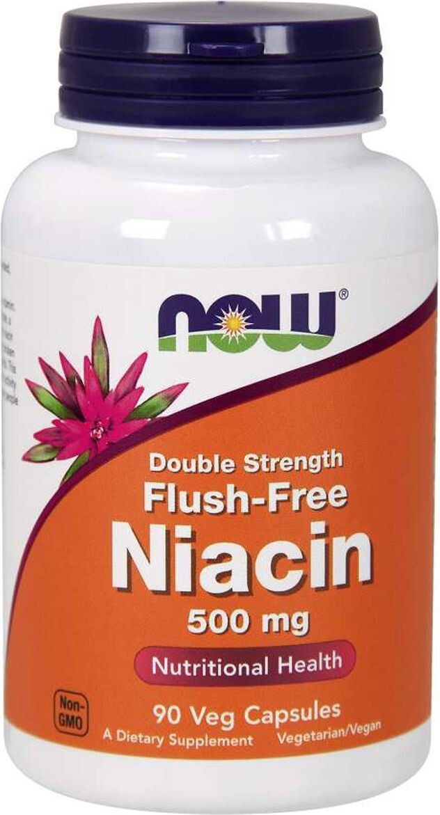 

Ниацин (В3) Now Foods No-Flush Niacin 500 мг 90 вегетарианских капсул (446206)